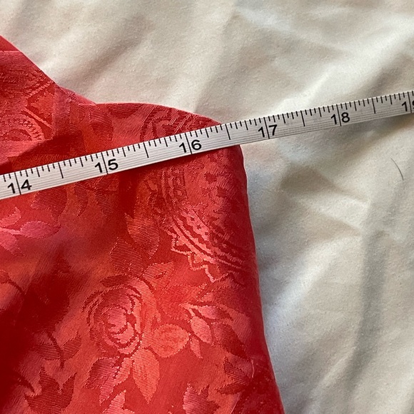 Victoria's Secret Coral Satin Floral Dress - Picture 5 of 12